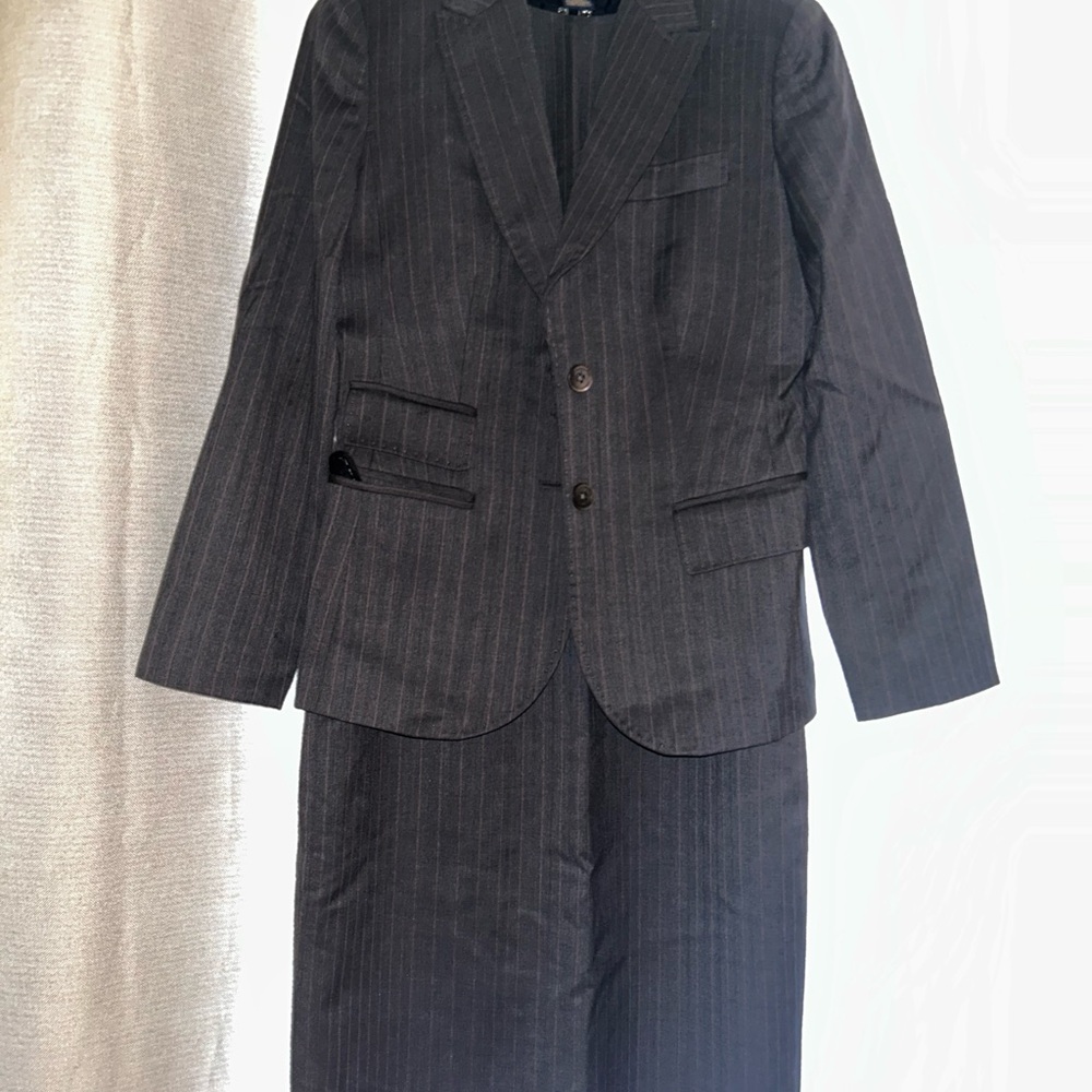 Brooks Brothers Charcoal Pinstripe Dress Suit